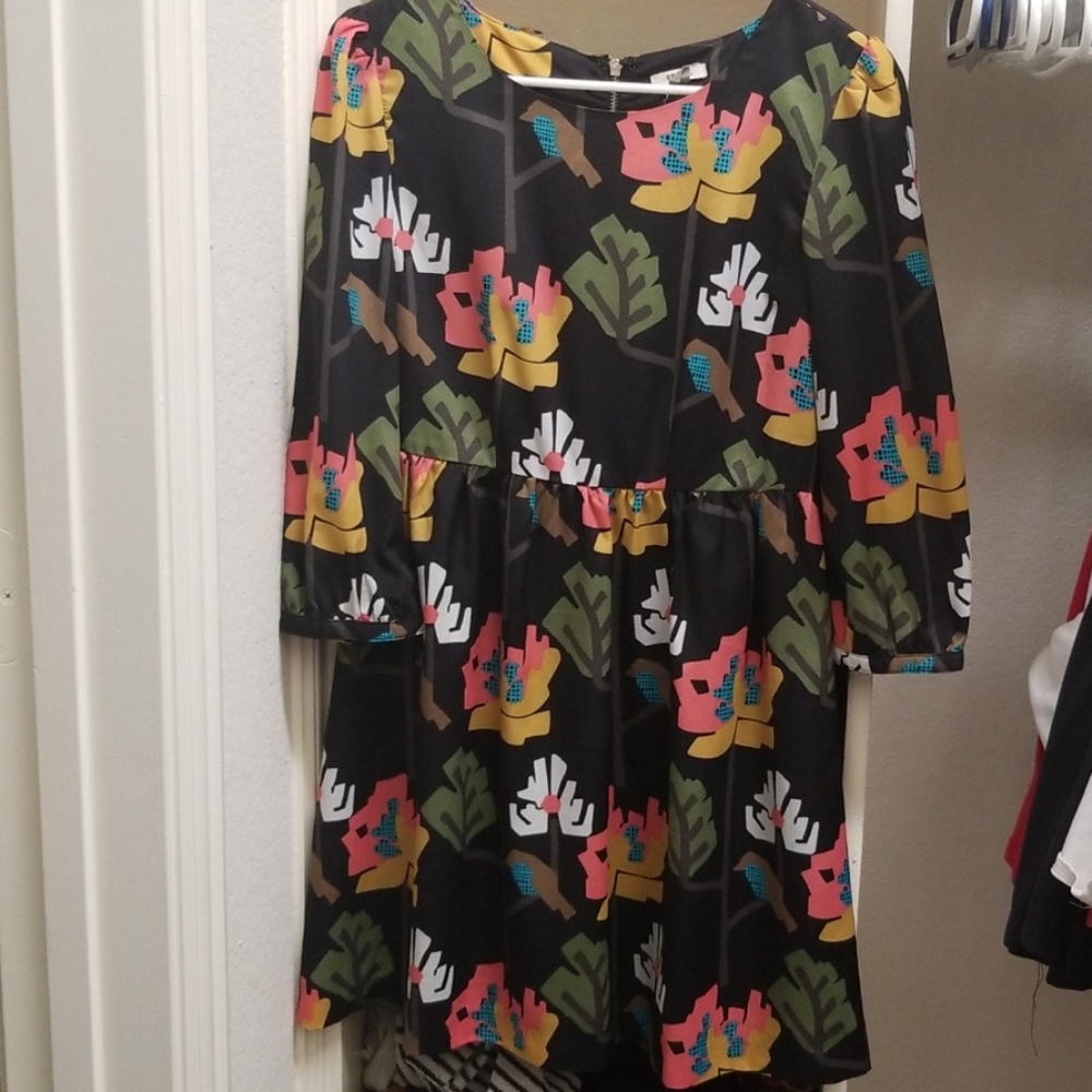 Fun print black Fossil dress